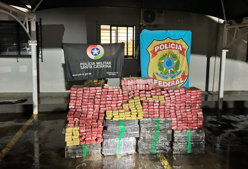 Ação Integrada da FICCO SC resulta na apreensão de grande quantidade de maconha, um veículo e um casal