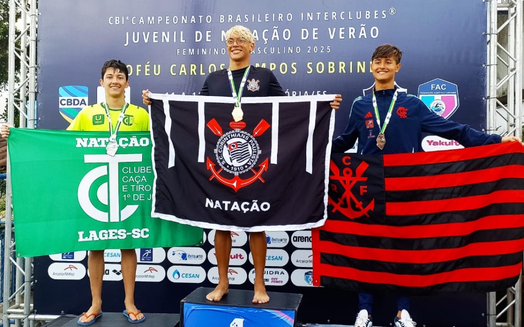 Lages garante pódio no Campeonato Brasileiro Interclubes Juvenil de Natação