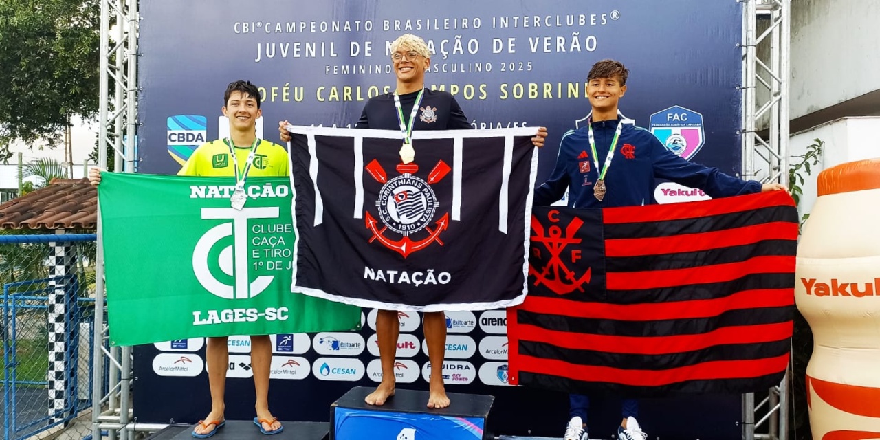 Lages garante pódio no Campeonato Brasileiro Interclubes Juvenil de Natação
