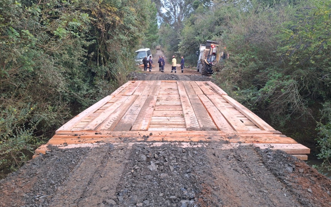 Prefeitura de Lages reconstrói mais de 20 pontes de madeira somente neste ano