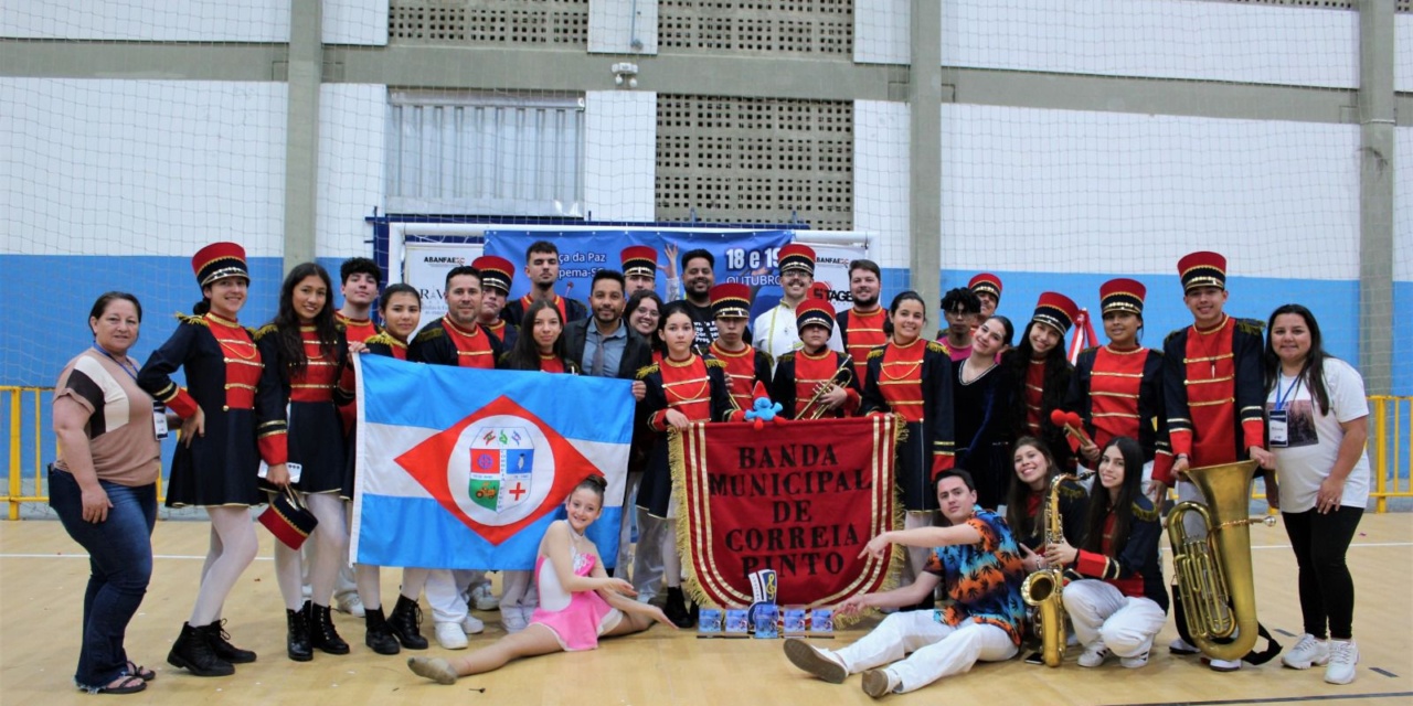 Correia Pinto continua a se destacar, desta vez foi na área cultural na Copa América de bandas e fanfarras