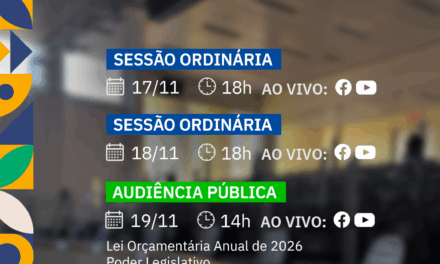 Câmara Lages: agenda da Semana – 17 a 23 de novembro