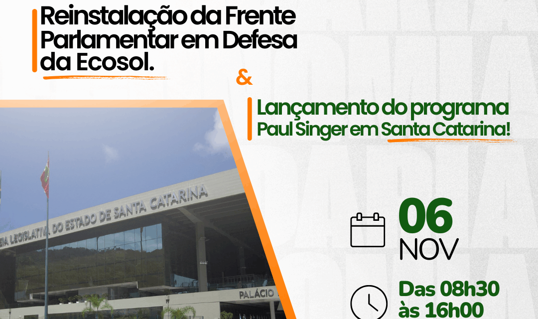 Deputada Luciane Carminatti lidera reinstalação da Frente Parlamentar de Economia Solidária em Santa Catarina