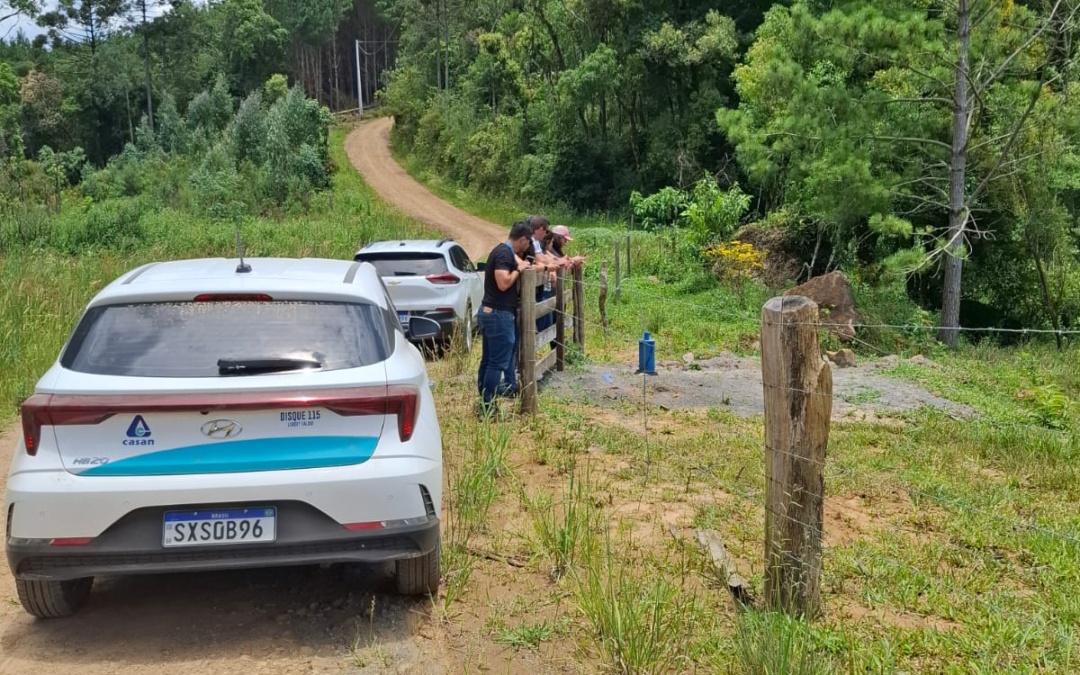 Prefeitura e CASAN realizam visitas técnicas para melhorar o abastecimento de água em Bocaina do Sul
