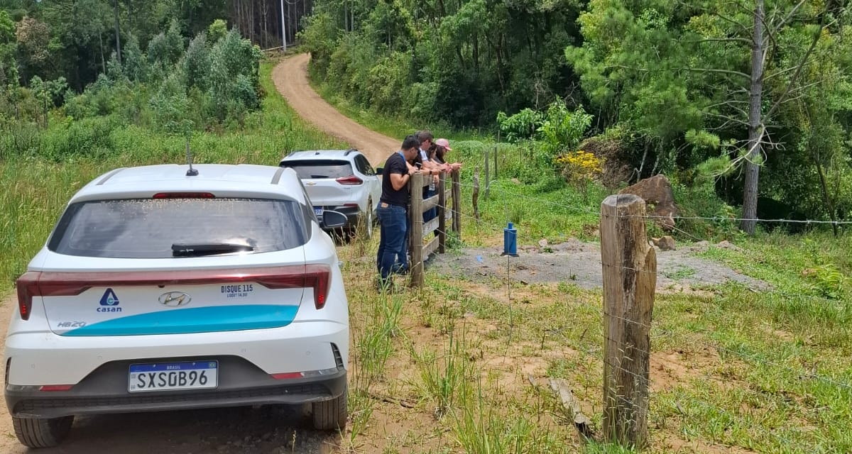 Prefeitura e CASAN realizam visitas técnicas para melhorar o abastecimento de água em Bocaina do Sul