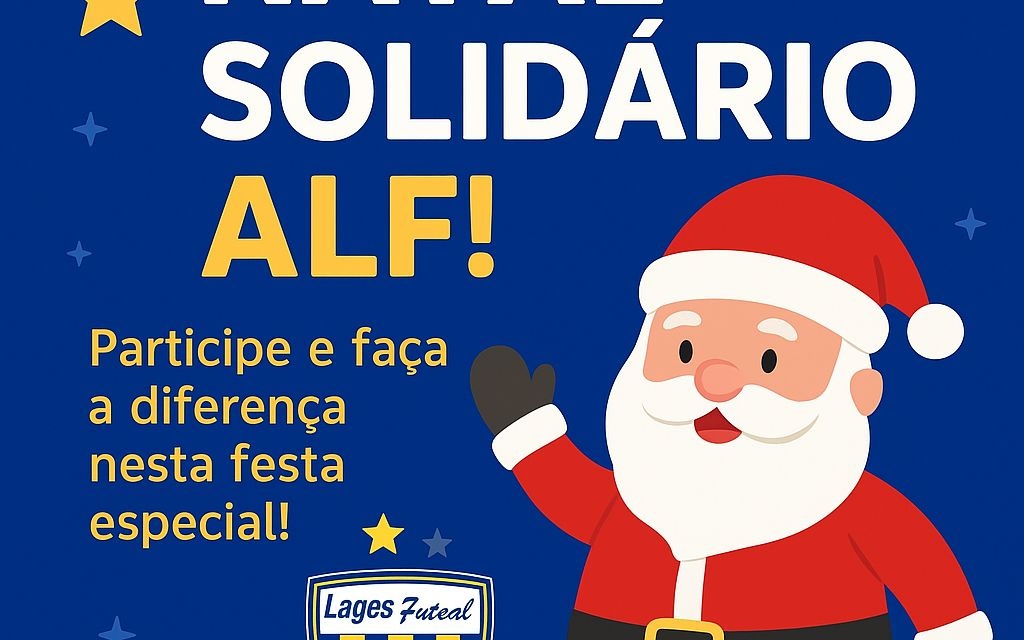 Chegada do Papai Noel movimenta ação solidária do Lages Futsal