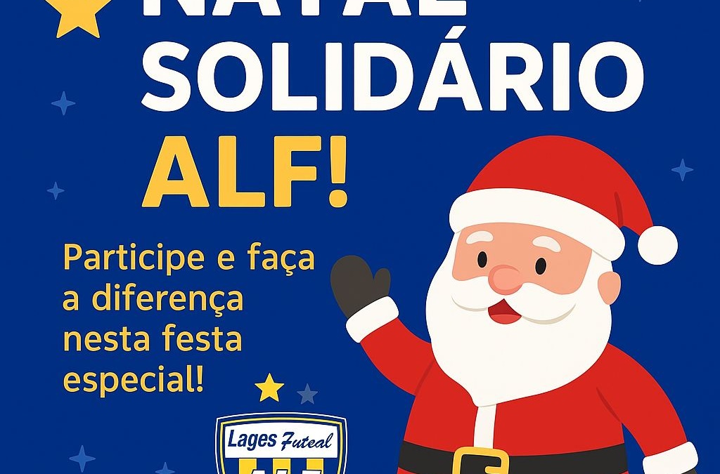 Chegada do Papai Noel movimenta ação solidária do Lages Futsal