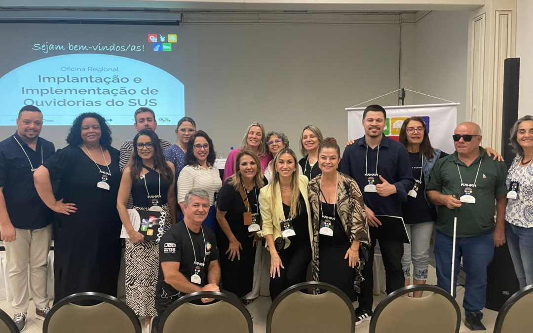 Ouvidoria do OuvSUS Lages participa de oficina regional para avanço da gestão na Região Sul