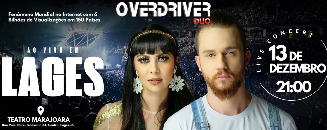 Show Overdrive Duo no Teatro Marajoara