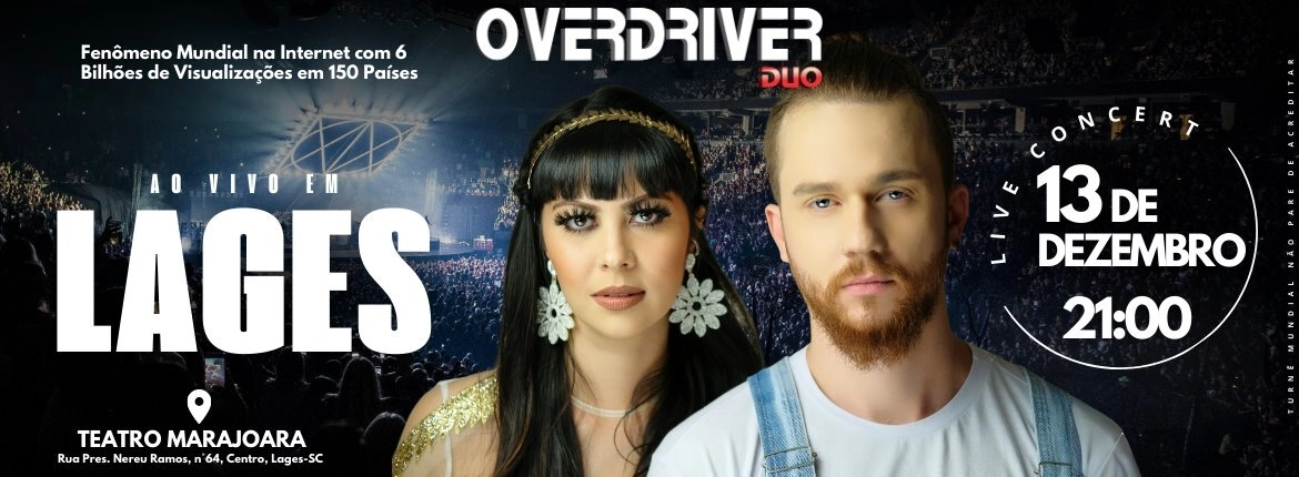 Show Overdrive Duo no Teatro Marajoara