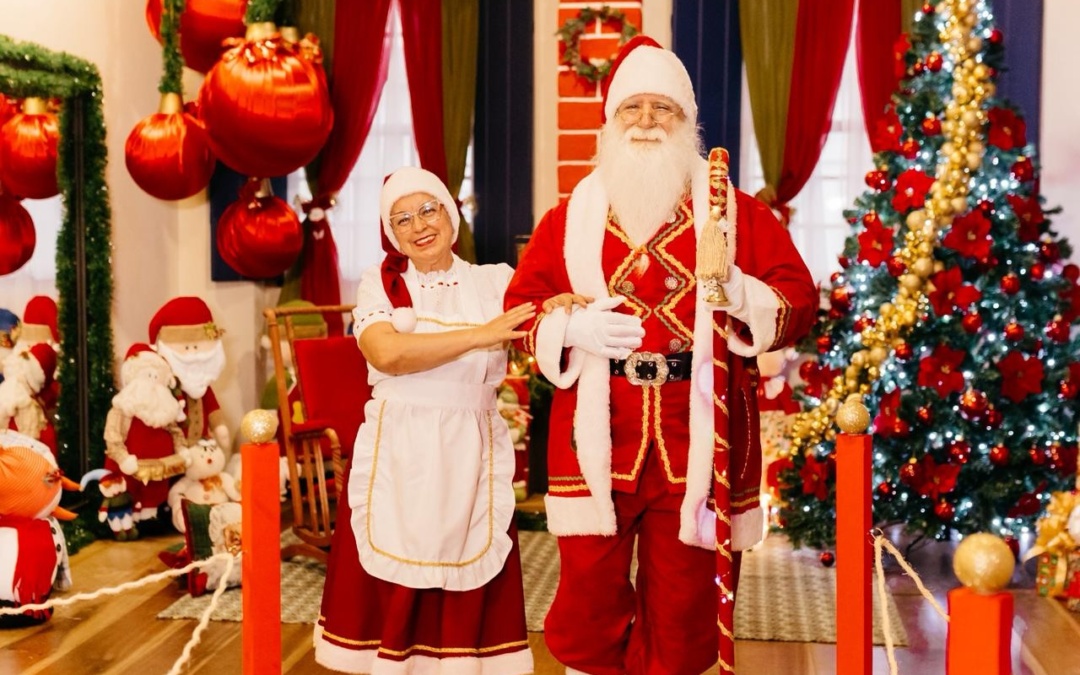Papai Noel chega a Lages e faz do Casarão Juca Antunes sua morada durante o Natal FelizCidade