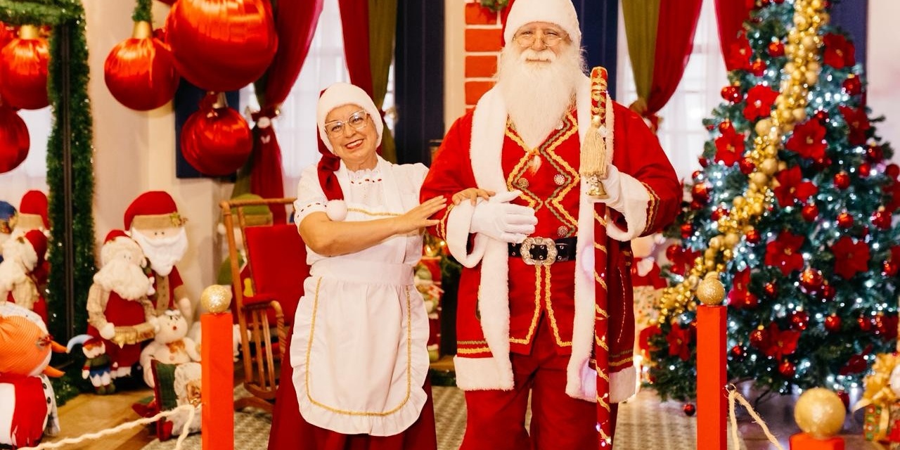 Papai Noel chega a Lages e faz do Casarão Juca Antunes sua morada durante o Natal FelizCidade