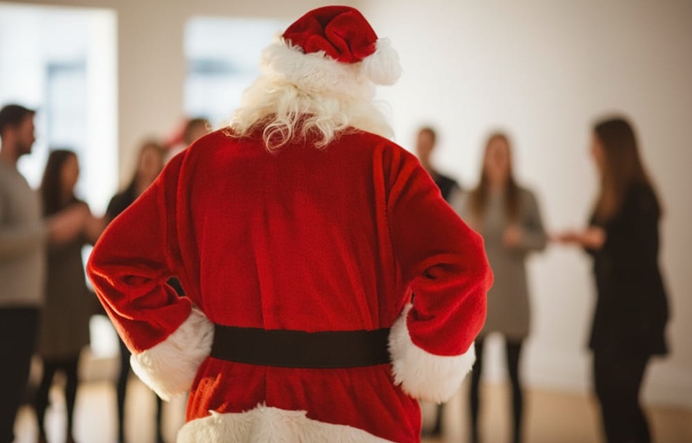 Papai Noel promove inclusão social e leva alegria à Farmácia Básica de Lages