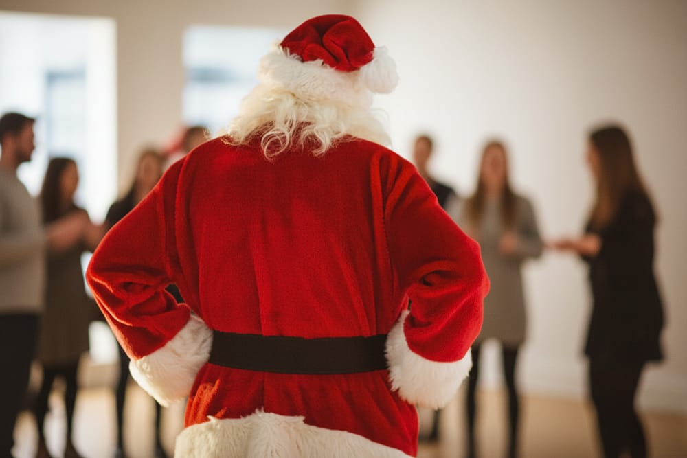 Papai Noel promove inclusão social e leva alegria à Farmácia Básica de Lages