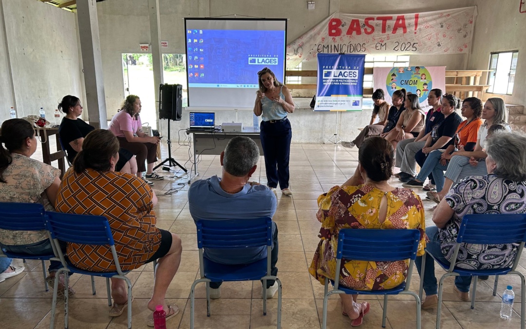 Projeto Lageana em Ação, da Prefeitura de Lages, conscientiza sobre a luta contra a violência doméstica sofrida pelas mulheres