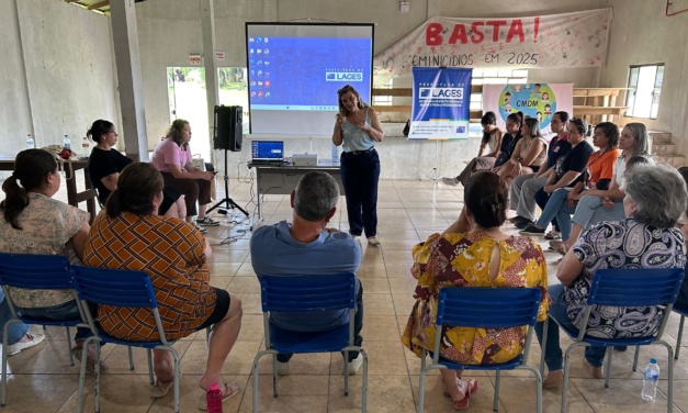 Projeto Lageana em Ação, da Prefeitura de Lages, conscientiza sobre a luta contra a violência doméstica sofrida pelas mulheres