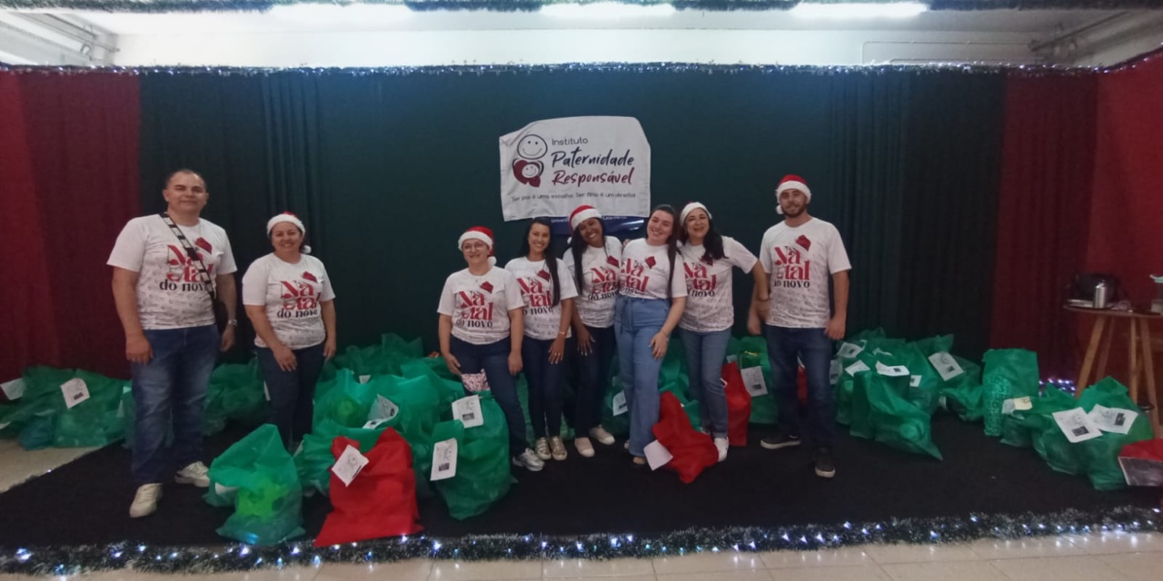 Natal do Novo 2025 promove acolhimento e solidariedade às crianças atendidas pelo Instituto Paternidade Responsável
