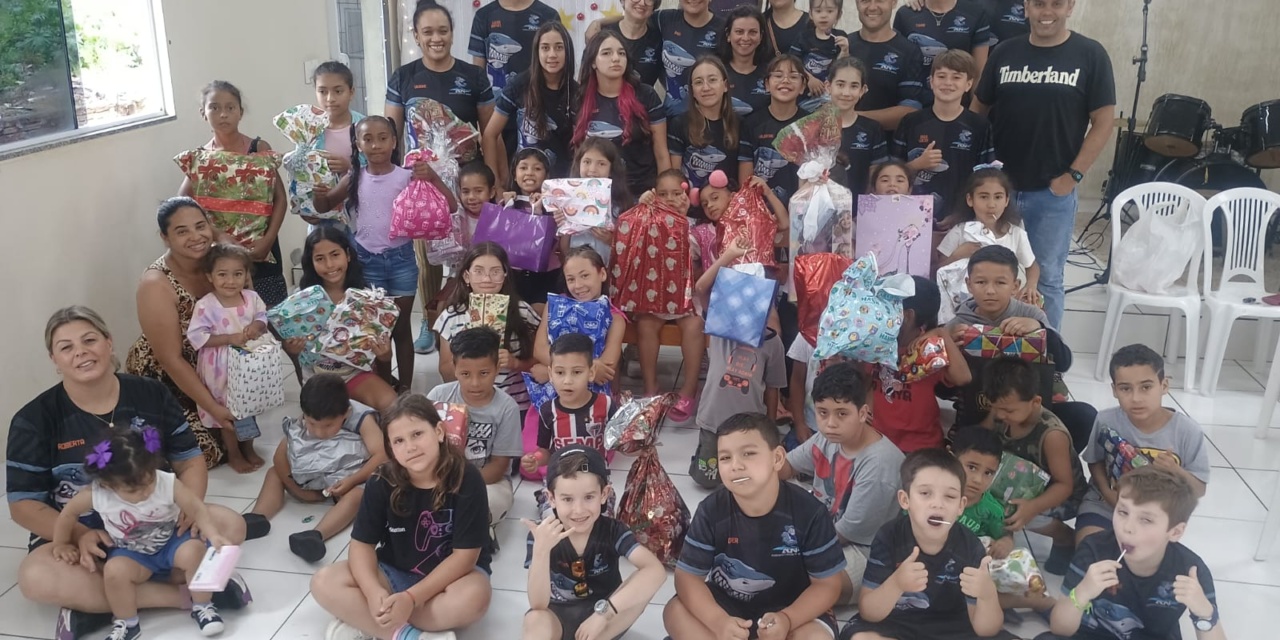 Natal Solidário da Associação Lageana de Natação beneficia crianças da região do Novo Milênio