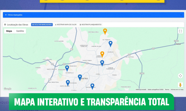 Lages implanta sistema integrado de gestão de obras com mapa interativo e transparência total
