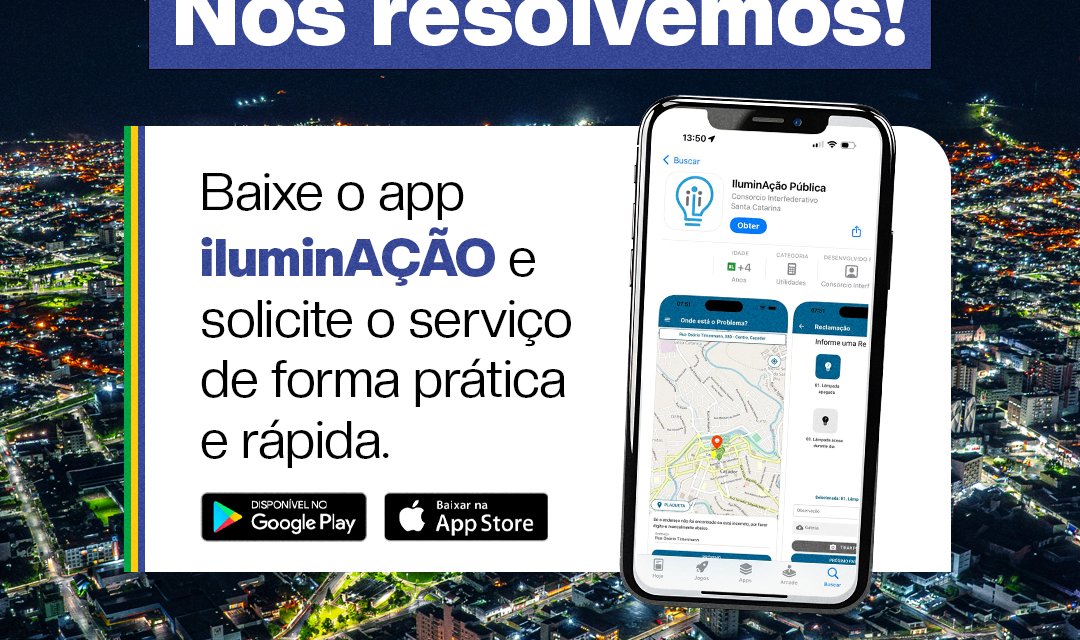 Iluminação pública: Lages usa aplicativo de forma rápida e eficiente para atender cidadãos