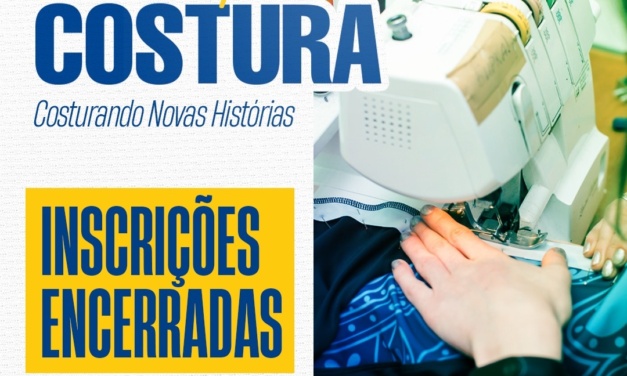Alta procura e sucesso total: Inscrições para o curso “Costurando Novas Histórias” encerram 26 dias antes do prazo final