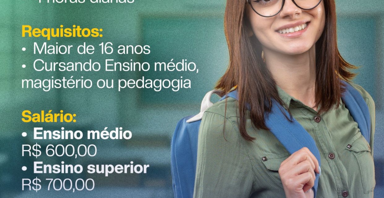 Secretaria da Educação contrata estagiárias para atuação nos Centros de Educação Infantil Municipais