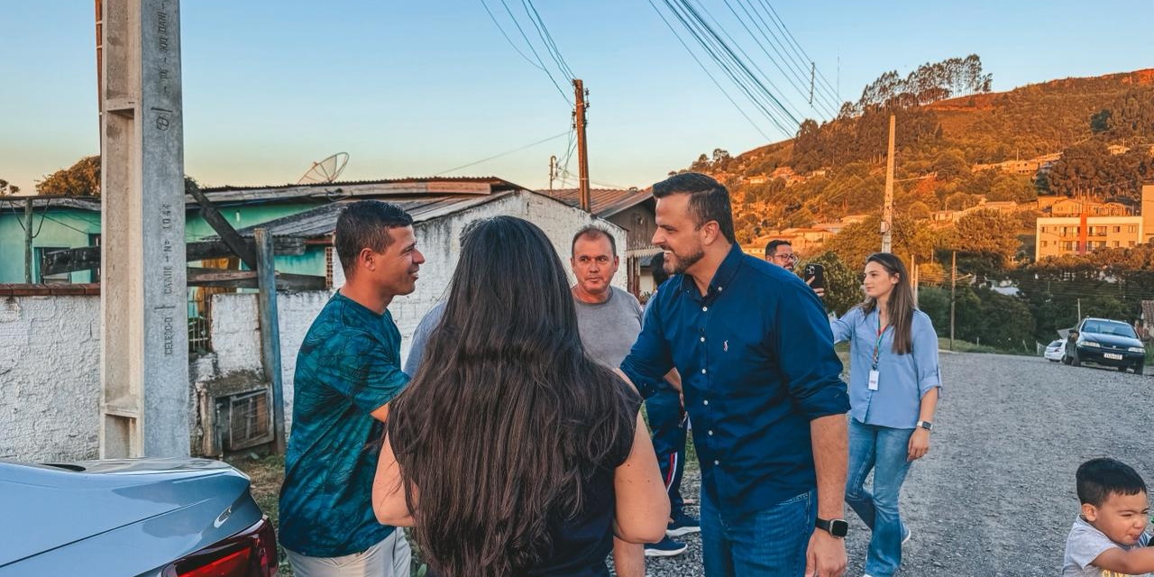 Lucas Neves garante recursos para asfaltar rua no bairro São Luiz, em Lages