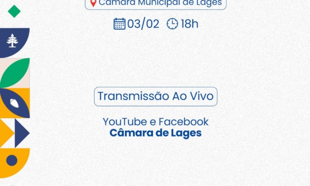 Câmara Lages: Agenda da semana: 1º a 7 de fevereiro