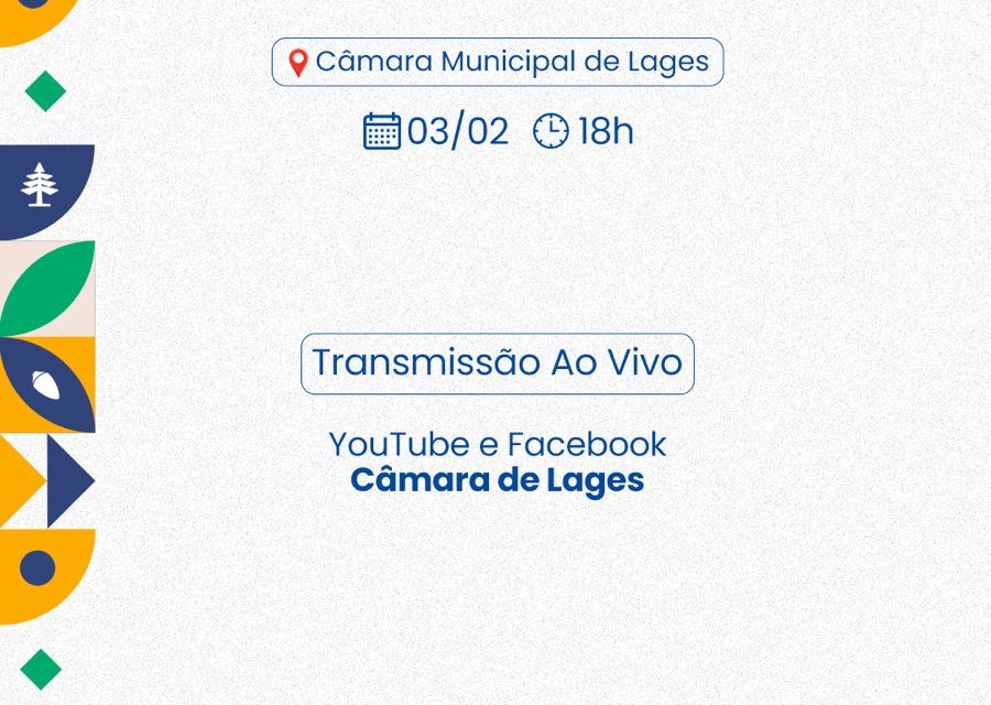 Câmara Lages: Agenda da semana: 1º a 7 de fevereiro