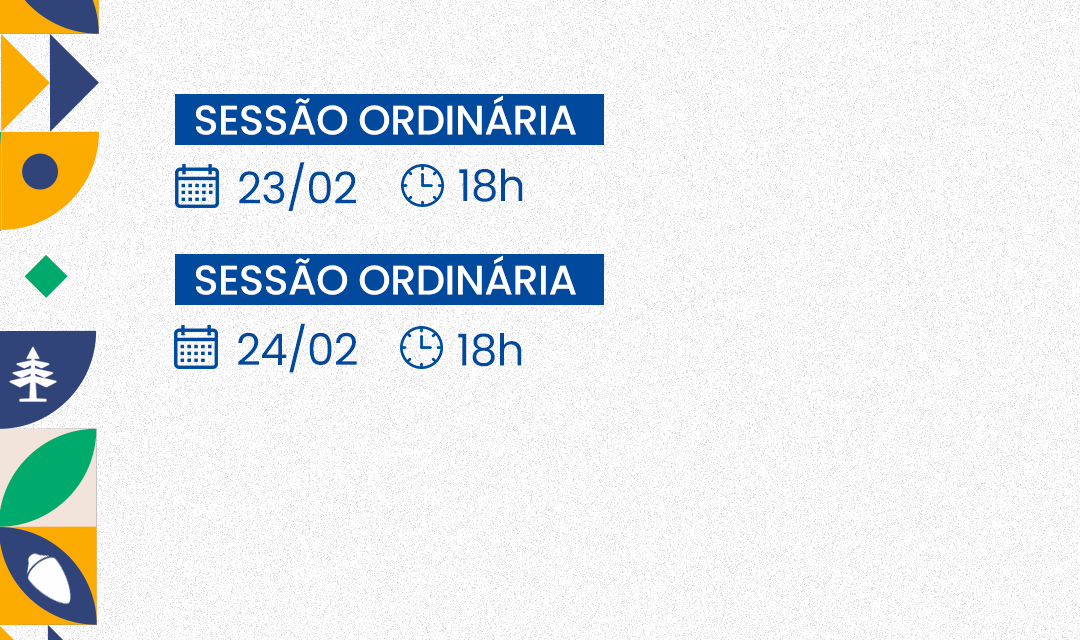 Agenda da Câmara Lages: 22 a 28 de fevereiro