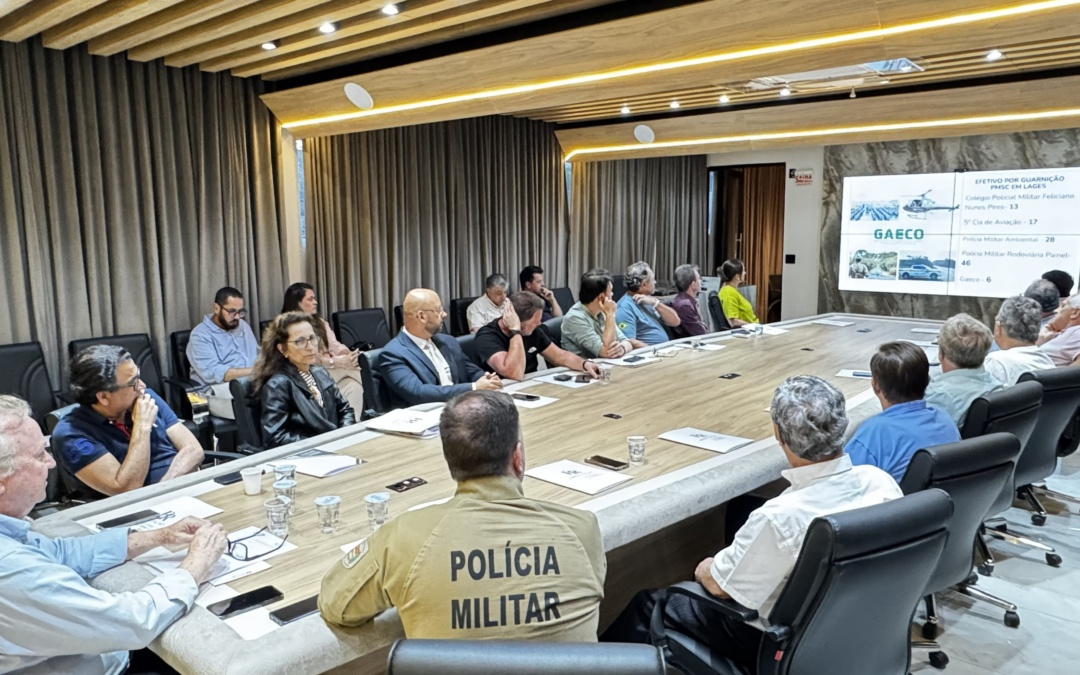 Segurança pública esteve em pauta na reunião da diretoria da ACIL