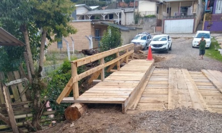 Infraestrutura urbana avança com mais uma ponte reconstruída em Lages, desta vez na Rua Adelaide Alves no bairro São Luiz
