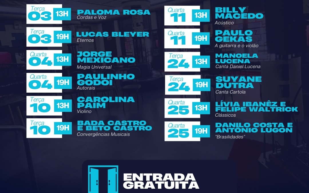 Foyer do Teatro Marajoara retoma programação cultural