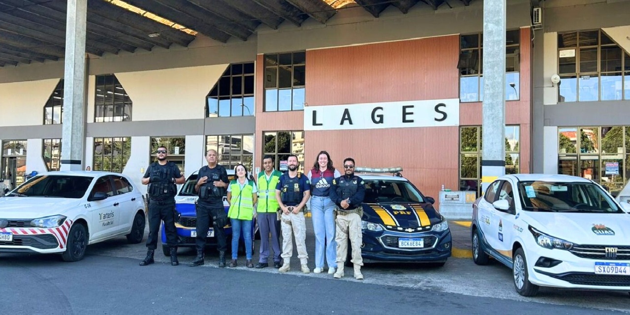 Prefeitura de Lages participa de campanha da Polícia Rodoviária Federal sobre proteção às crianças, adolescentes e mulheres