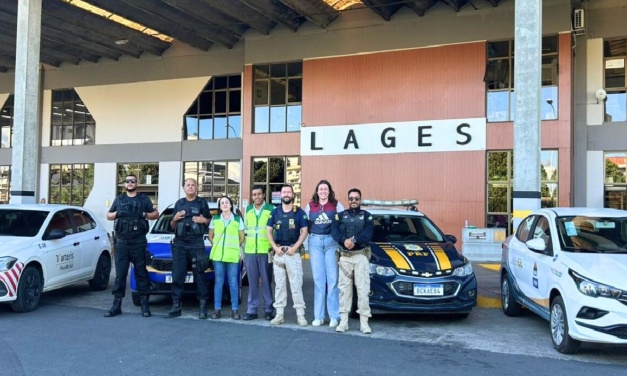Prefeitura de Lages participa de campanha da Polícia Rodoviária Federal sobre proteção às crianças, adolescentes e mulheres
