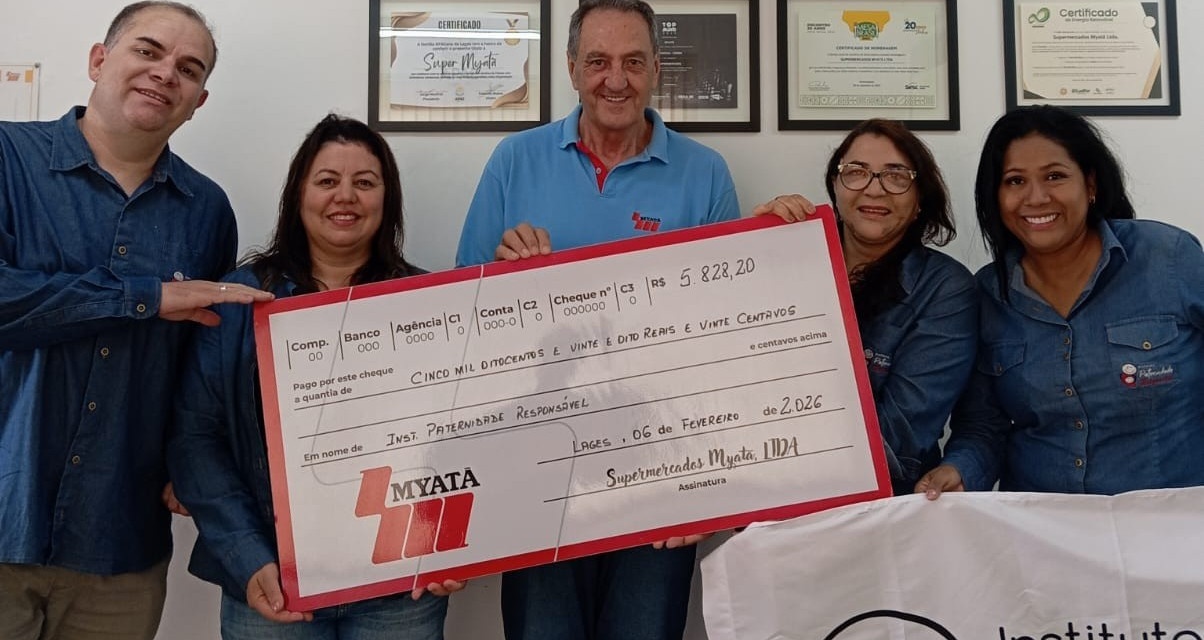 Myatã repassa ao Instituto Paternidade Responsável recursos do Troco Solidário