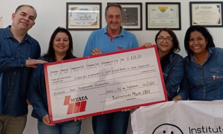 Myatã repassa ao Instituto Paternidade Responsável recursos do Troco Solidário