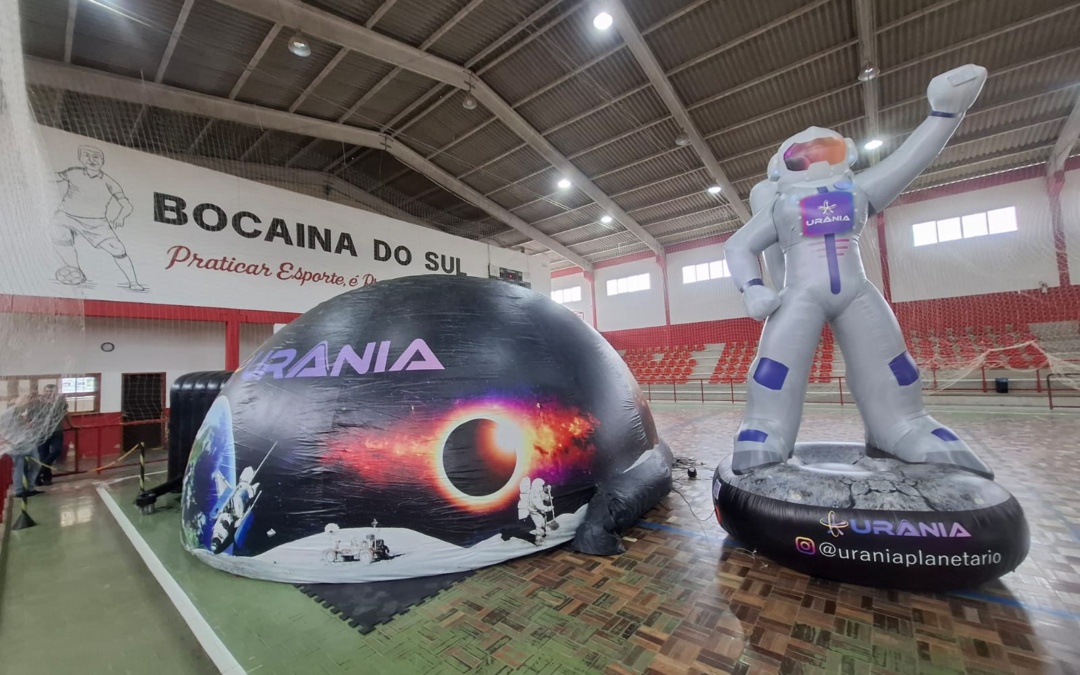 Planetário itinerante marca início do ano letivo em Bocaina do Sul