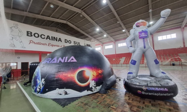 Planetário itinerante marca início do ano letivo em Bocaina do Sul