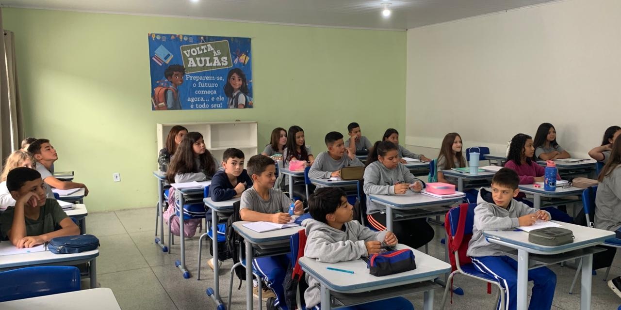 Volta às aulas movimenta a Rede Municipal de Ensino de Otacílio Costa em 2026
