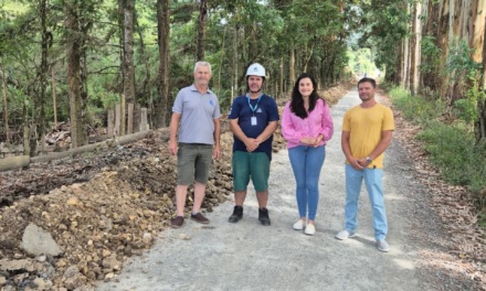 Ampliação da rede de água na localidade de Santa Rosa avança com 1 km de extensão