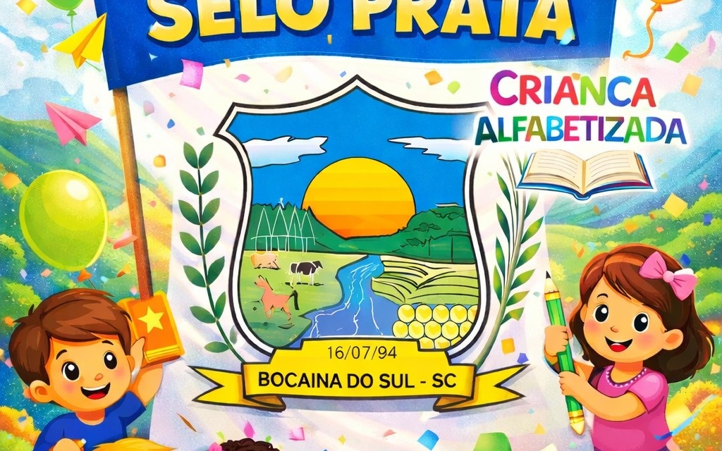 BOCAINA DO SUL CONQUISTA SELO PRATA DO MEC PELO COMPROMISSO COM A ALFABETIZAÇÃO