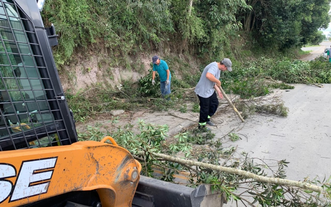 Mutirão de limpeza reforça segurança e preservação ambiental às margens da SC-114 em Otacílio Costa
