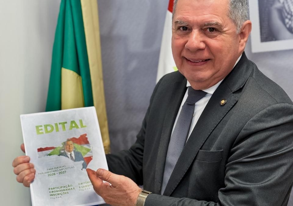 Edital de Emendas Participativas do deputado Mário Motta antecipa prazo de inscrições para 2026 e reforça compromisso com transparência
