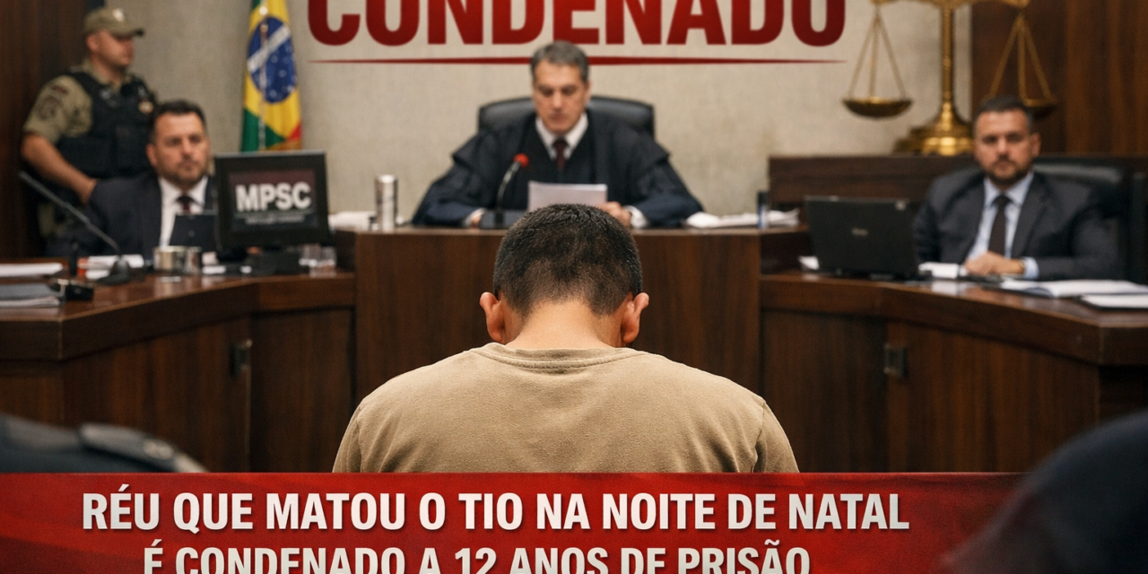 Réu denunciado pelo MPSC por matar o tio na noite de Natal em Correia Pinto é condenado a 12 anos de prisão