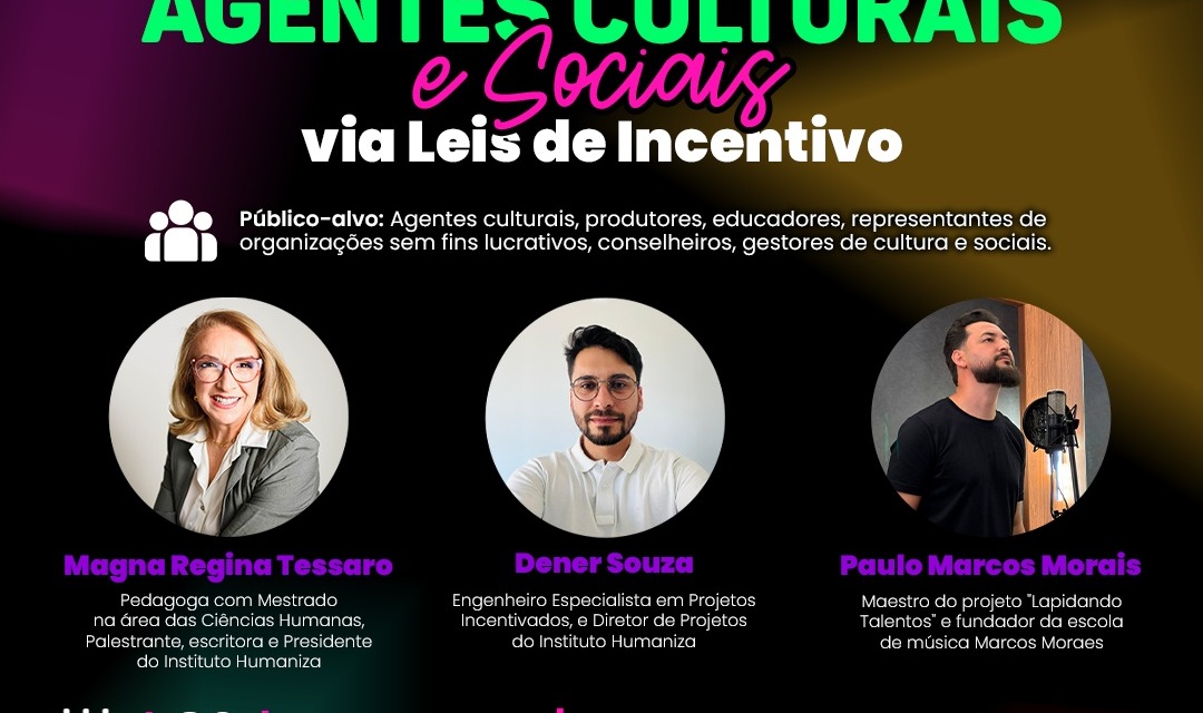 Curso “Conexão Cultural” ocorre na Fundação Cultural de Lages no dia 20 de março com foco na elaboração de projetos socioculturais