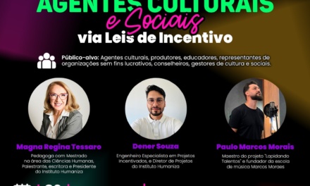 Curso “Conexão Cultural” ocorre na Fundação Cultural de Lages no dia 20 de março com foco na elaboração de projetos socioculturais