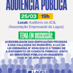 Lages debate avanços e desafios da acessibilidade em audiência pública
