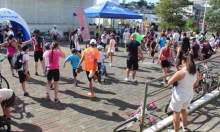 Praça Joca Neves reúne grande público na 4ª edição do projeto Pedalando e Caminhando com a Saúde