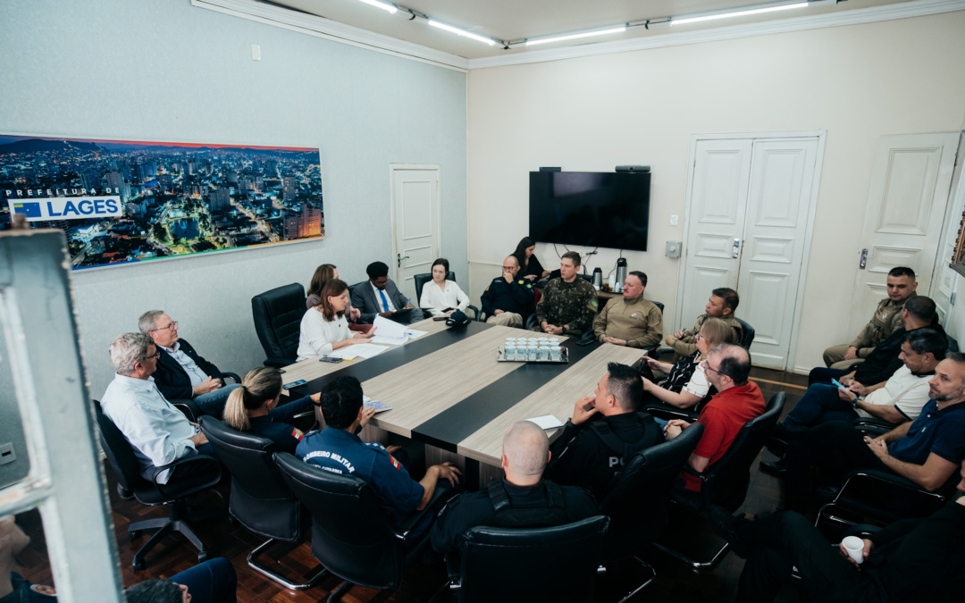 Prefeitura de Lages realiza primeira reunião do Conselho Municipal de Segurança Pública